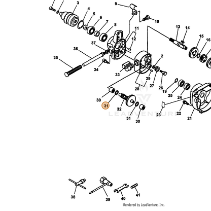 ECHO part 60422305560 — IPL diagram snippet (6x zoom, amber highlight)