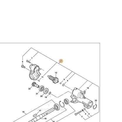 ECHO part 60540112050 — IPL diagram snippet (6x zoom, amber highlight)