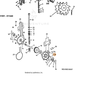 ECHO part 60551113350 — IPL diagram snippet (6x zoom, amber highlight)
