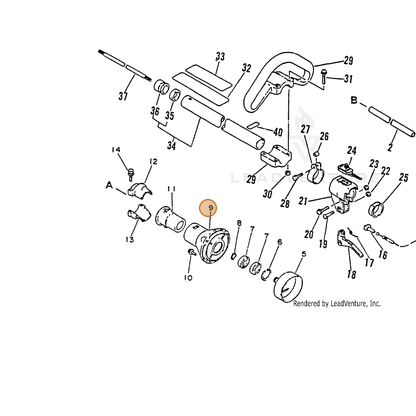 ECHO part 61020549730 — IPL diagram snippet (6x zoom, amber highlight)