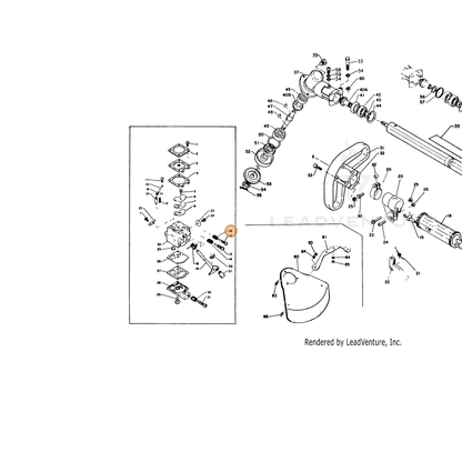 ECHO part 61020604630 — IPL diagram snippet (6x zoom, amber highlight)