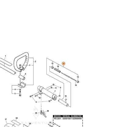 ECHO part 61020647730 — IPL diagram snippet (6x zoom, amber highlight)