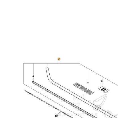 ECHO part 61020652630 — IPL diagram snippet (6x zoom, amber highlight)