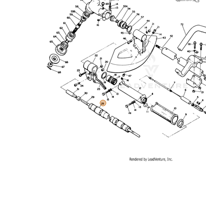 ECHO part 61020907131 — IPL diagram snippet (6x zoom, amber highlight)