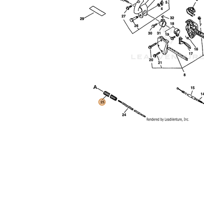 ECHO part 61021744530 — IPL diagram snippet (6x zoom, amber highlight)
