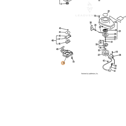 ECHO part 61022305960 — IPL diagram snippet (6x zoom, amber highlight)