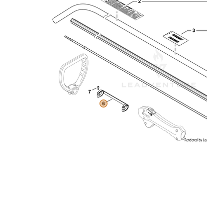 ECHO part 61028052730 — IPL diagram snippet (6x zoom, amber highlight)