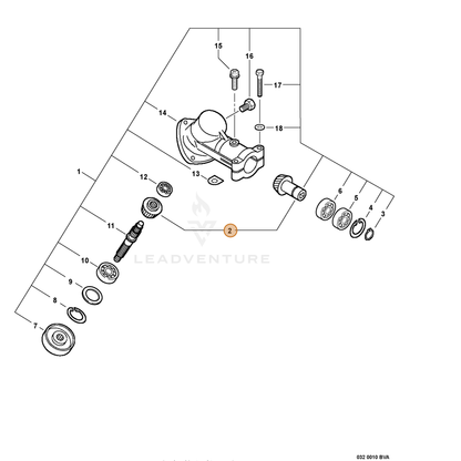 ECHO part 61030044830 — IPL diagram snippet (6x zoom, amber highlight)