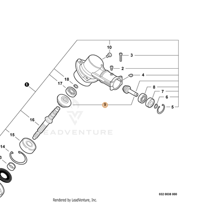 ECHO part 61030052630 — IPL diagram snippet (6x zoom, amber highlight)