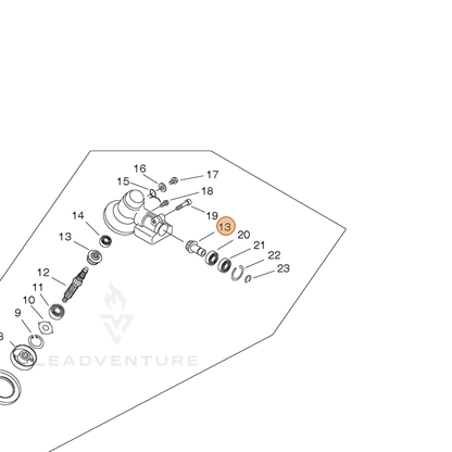 ECHO part 61030056930 — IPL diagram snippet (6x zoom, amber highlight)