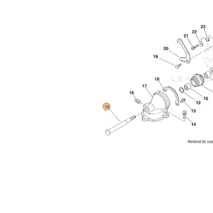 ECHO part 61031012360 — IPL diagram snippet (6x zoom, amber highlight)