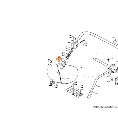 ECHO part 61031306530 — IPL diagram snippet (6x zoom, amber highlight)