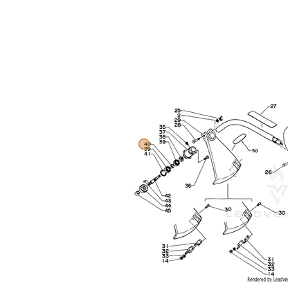 ECHO part 61031506530 — IPL diagram snippet (6x zoom, amber highlight)