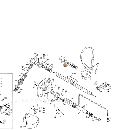 ECHO part 61031705330 — IPL diagram snippet (6x zoom, amber highlight)