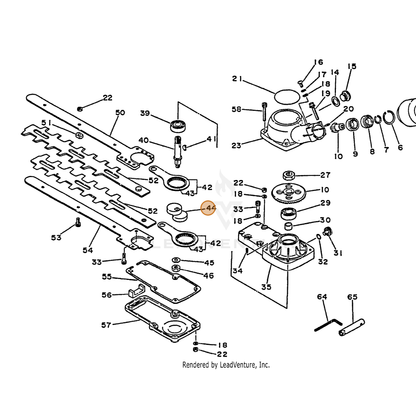 ECHO part 61032740930 — IPL diagram snippet (6x zoom, amber highlight)