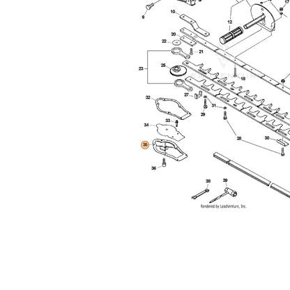 ECHO part 61041107760 — IPL diagram snippet (6x zoom, amber highlight)