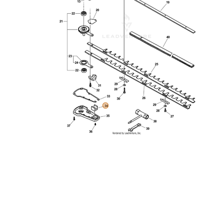 ECHO part 61042601260 — IPL diagram snippet (6x zoom, amber highlight)