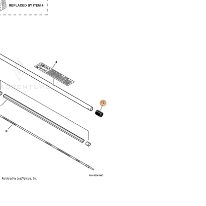 ECHO part 61081009630 — IPL diagram snippet (6x zoom, amber highlight)