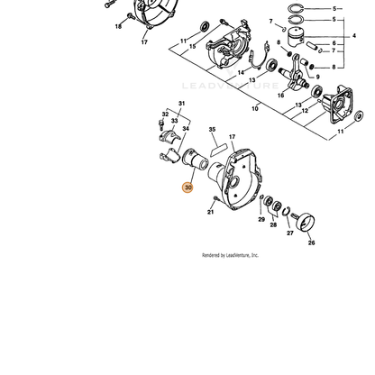 ECHO part 61091052730 — IPL diagram snippet (6x zoom, amber highlight)