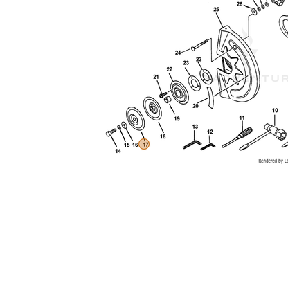 ECHO part 61101507062 — IPL diagram snippet (6x zoom, amber highlight)