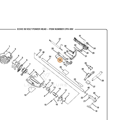 ECHO part 660024061 — IPL diagram snippet (6x zoom, amber highlight)