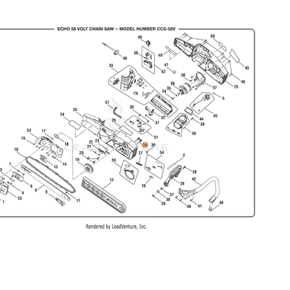 ECHO part 660503004 — IPL diagram snippet (6x zoom, amber highlight)