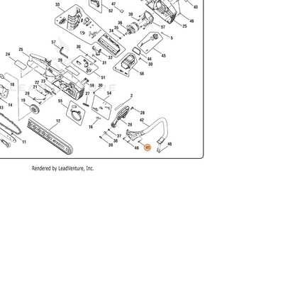 ECHO part 662053002 — IPL diagram snippet (6x zoom, amber highlight)