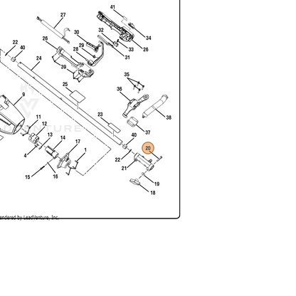 ECHO part 662155001 — IPL diagram snippet (6x zoom, amber highlight)