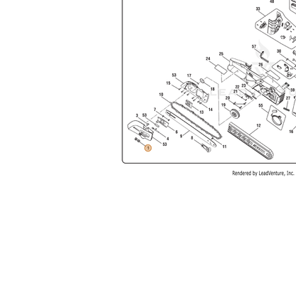 ECHO part 678339003 — IPL diagram snippet (6x zoom, amber highlight)