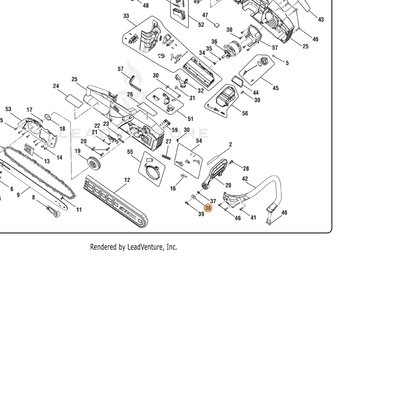 ECHO part 678587001 — IPL diagram snippet (6x zoom, amber highlight)