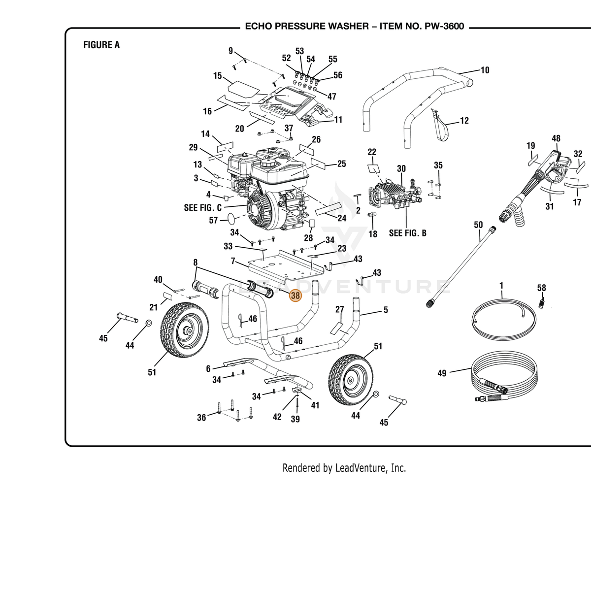 ECHO part 678610006 — IPL diagram snippet (6x zoom, amber highlight)