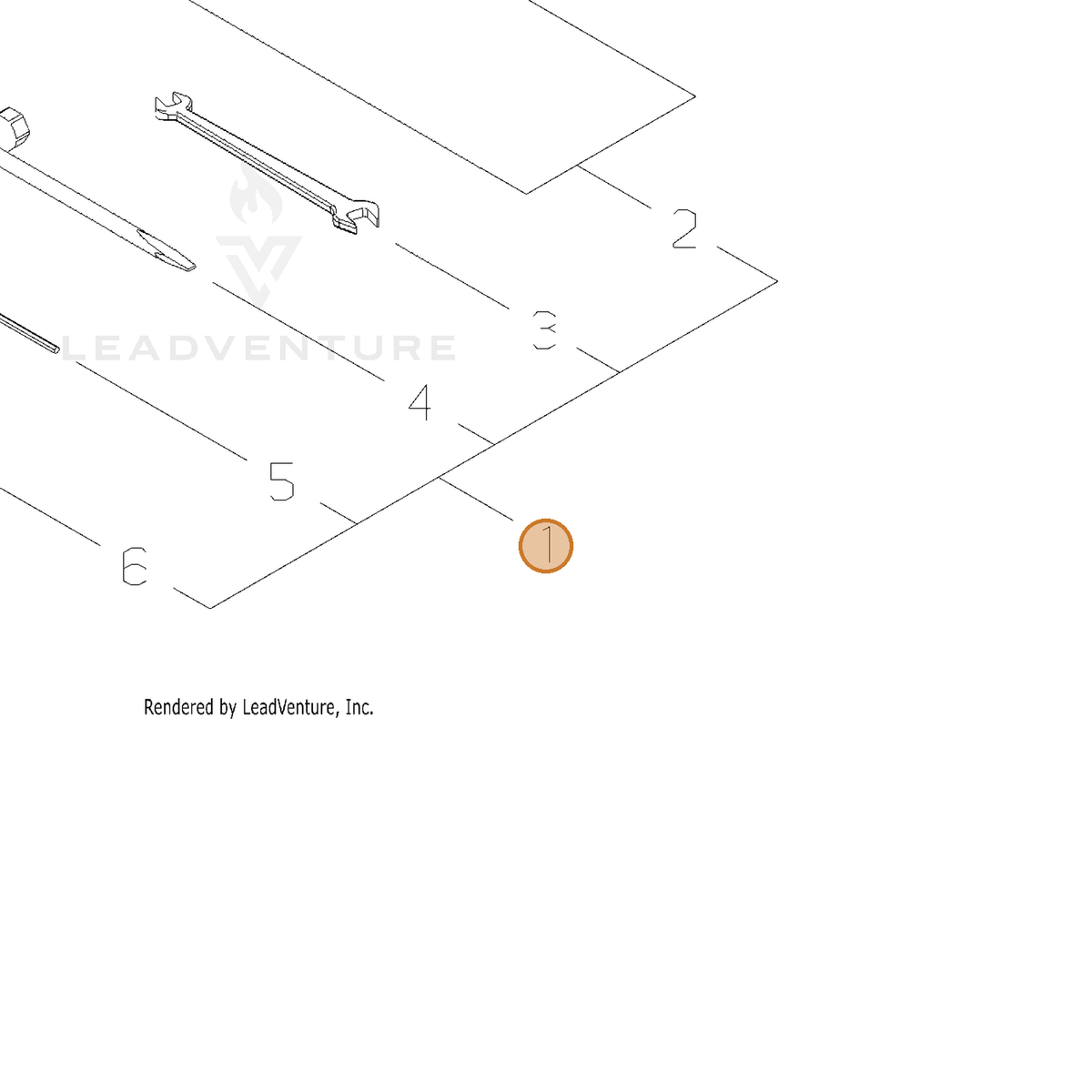 ECHO part 68510-92310 — IPL diagram snippet (6x zoom, amber highlight)