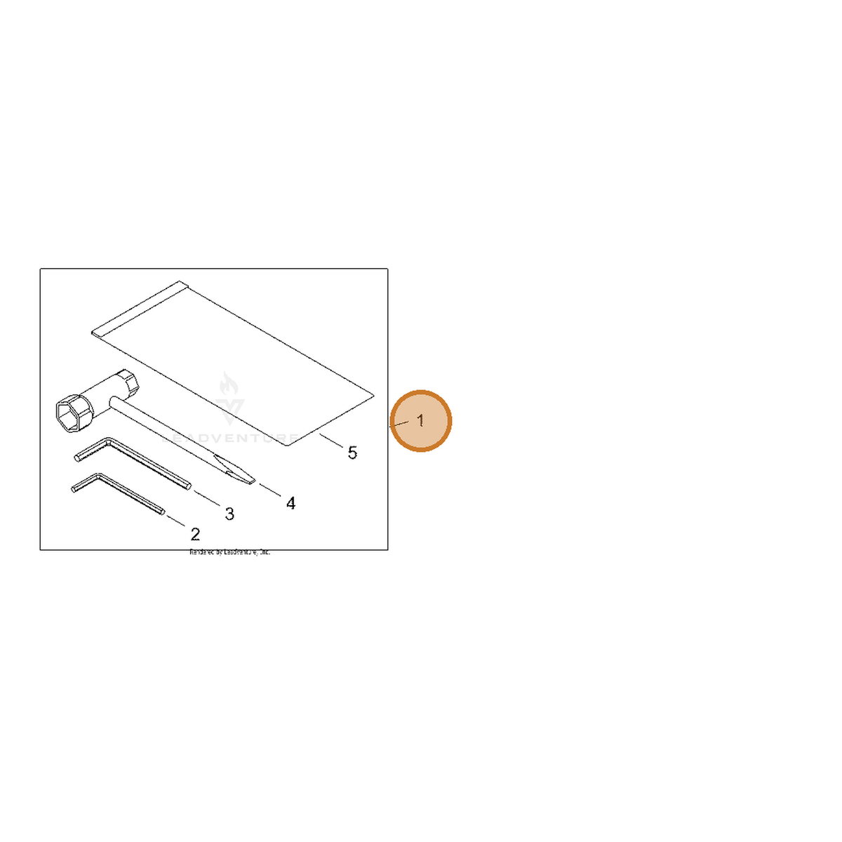 ECHO part 68900-92310 — IPL diagram snippet (6x zoom, amber highlight)