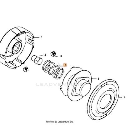 ECHO part 69621655730 — IPL diagram snippet (6x zoom, amber highlight)