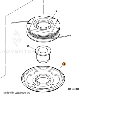ECHO part 69621752730 — IPL diagram snippet (6x zoom, amber highlight)
