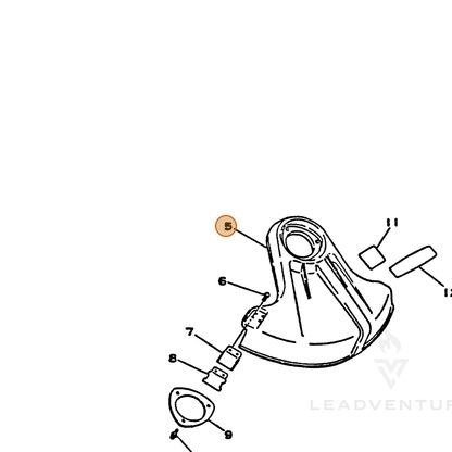 ECHO part 69900040831 — IPL diagram snippet (6x zoom, amber highlight)