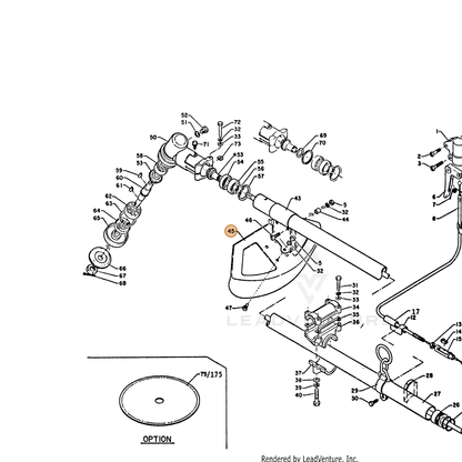 ECHO part 69901006130 — IPL diagram snippet (6x zoom, amber highlight)