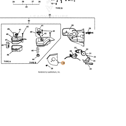 ECHO part 69902522360 — IPL diagram snippet (6x zoom, amber highlight)