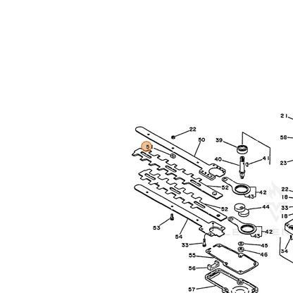 ECHO part 69911105130 — IPL diagram snippet (6x zoom, amber highlight)