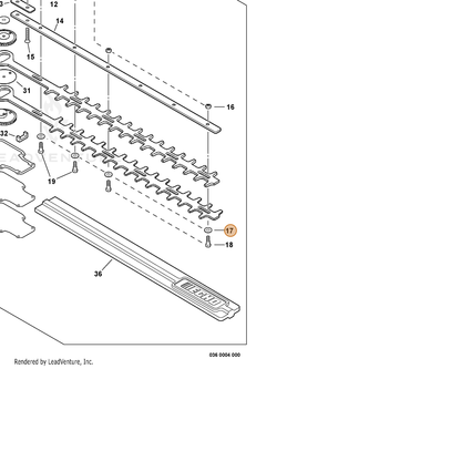 ECHO part 69911804560 — IPL diagram snippet (6x zoom, amber highlight)