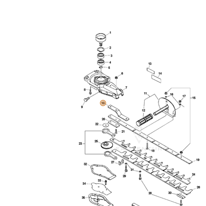 ECHO part 69912006560 — IPL diagram snippet (6x zoom, amber highlight)