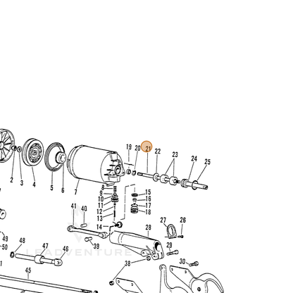 ECHO part 7001030103 — IPL diagram snippet (6x zoom, amber highlight)