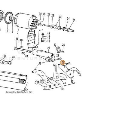ECHO part 7001060148 — IPL diagram snippet (6x zoom, amber highlight)