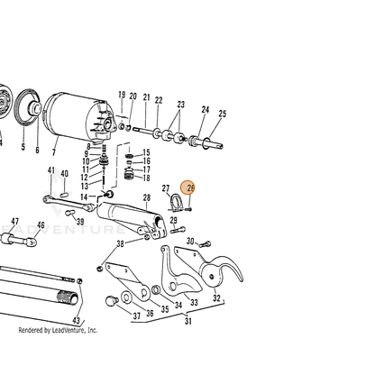 ECHO part 7001060226 — IPL diagram snippet (6x zoom, amber highlight)