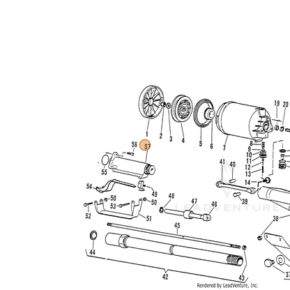 ECHO part 7001080113 — IPL diagram snippet (6x zoom, amber highlight)