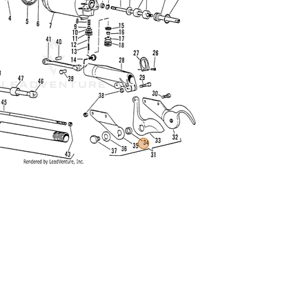 ECHO part 7001340103 — IPL diagram snippet (6x zoom, amber highlight)