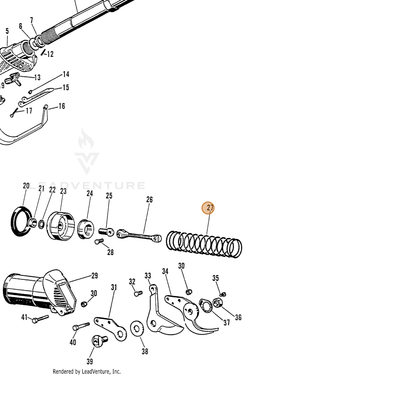 ECHO part 7001640110 — IPL diagram snippet (6x zoom, amber highlight)