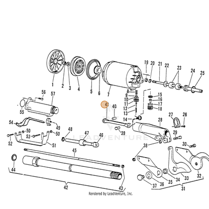 ECHO part 7001700103 — IPL diagram snippet (6x zoom, amber highlight)