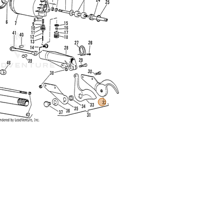 ECHO part 7001750116 — IPL diagram snippet (6x zoom, amber highlight)