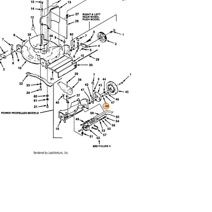 ECHO part 700351077 — IPL diagram snippet (6x zoom, amber highlight)